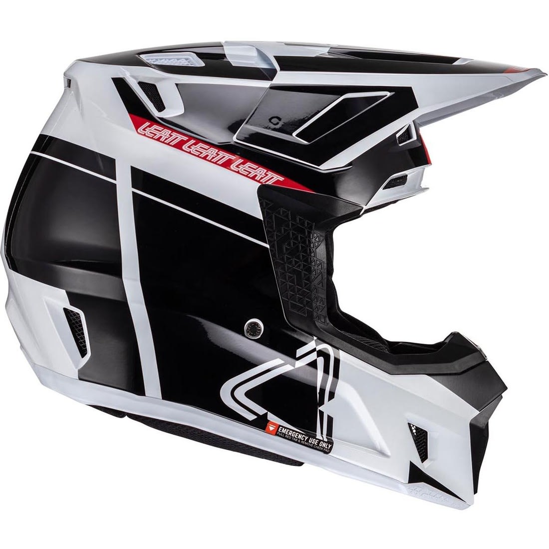 Leatt Casco Moto 7.5 Negro/Blanco S 55-56cm2