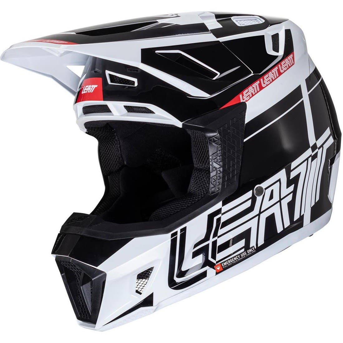 Leatt Casco Moto 7.5 Negro/Blanco S 55-56cm5