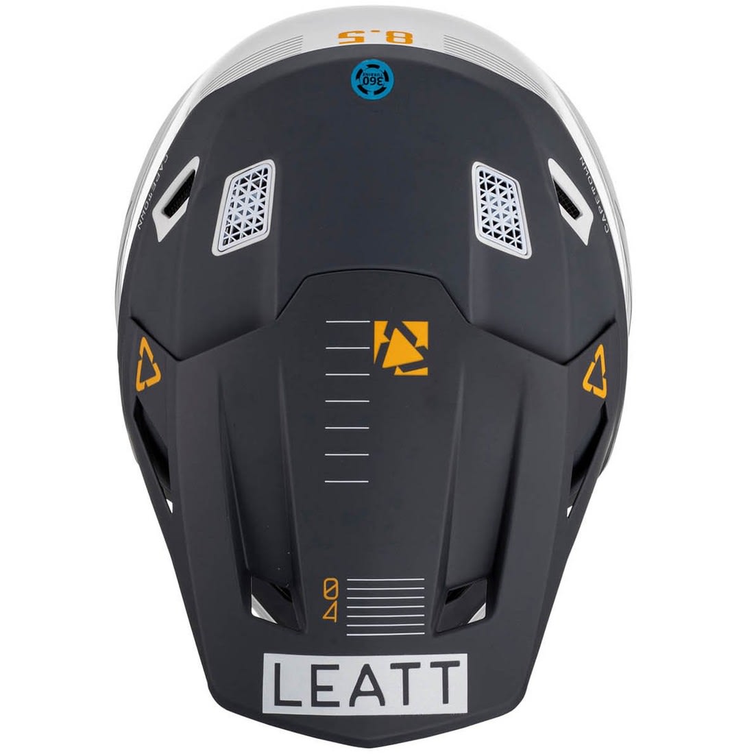 Kit Leatt Casco Moto 8.5 Antiparra 5.5 V24 Negro/Blanco XL 61-62cm2