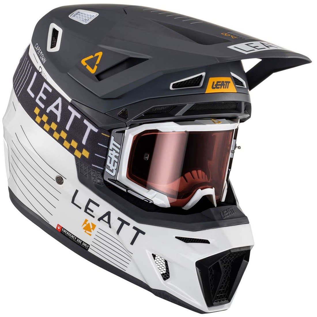 Kit Leatt Casco Moto 8.5 Antiparra 5.5 V24 Negro/Blanco XL 61-62cm1
