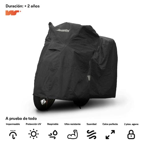 Cobertor  negro deluxe MOTO M con top case2