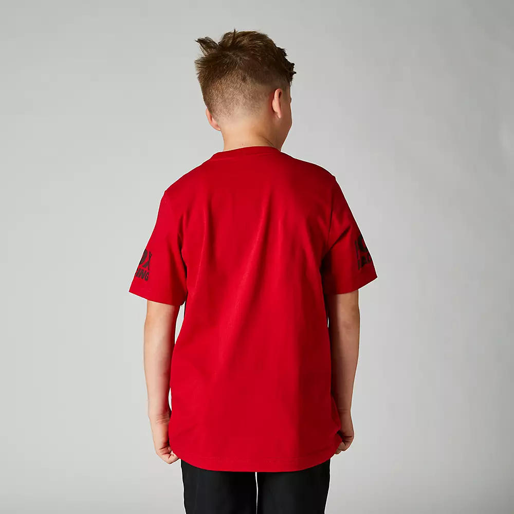 POLERA NIÑO FOX MANGA CORTA ROJA L2