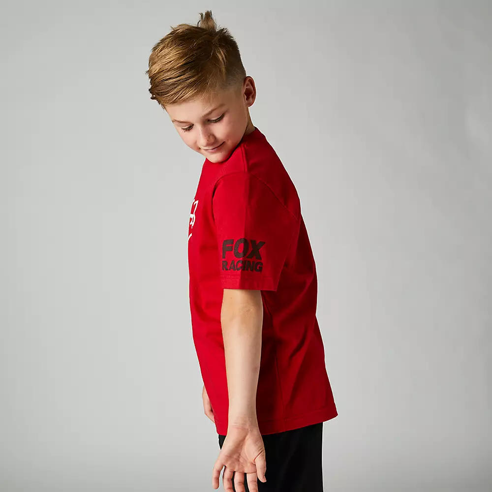 POLERA NIÑO FOX MANGA CORTA ROJA L3