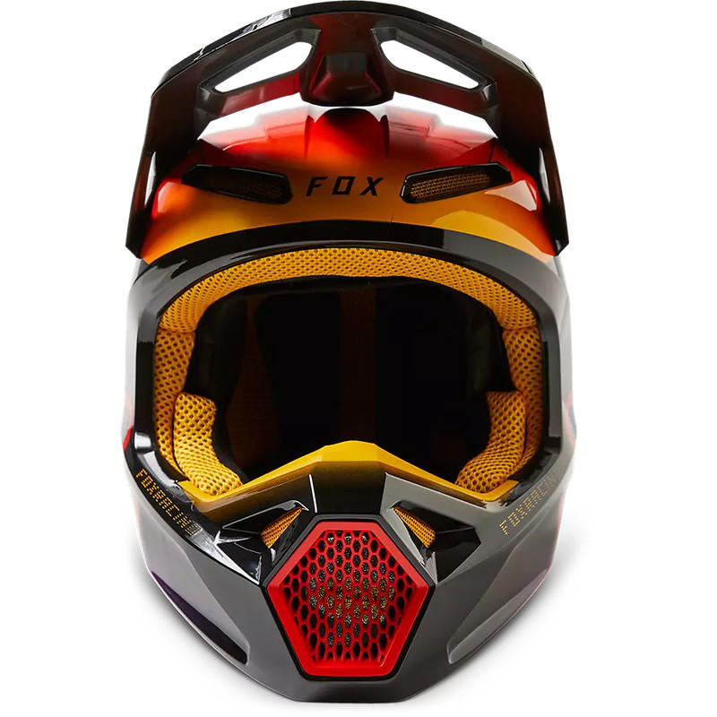 Casco FOX V1 Toxsyk Negro/Amarillo5