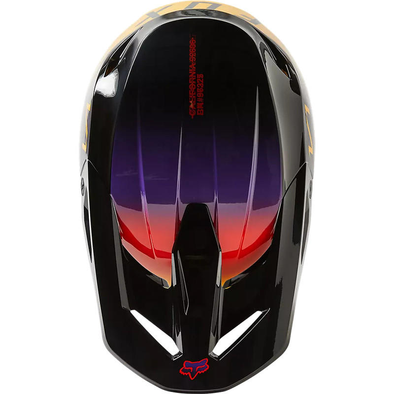 Casco FOX V1 Toxsyk Negro/Amarillo4