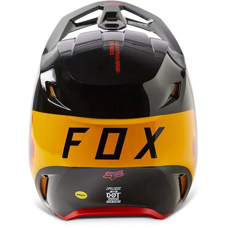 Casco FOX V1 Toxsyk Negro/Amarillo6