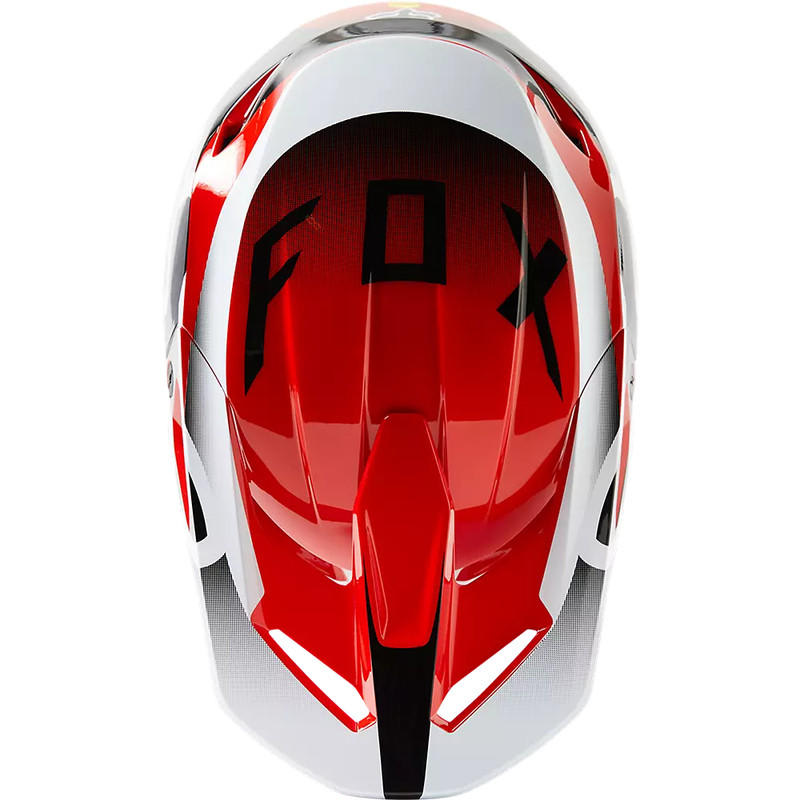 Casco FOX V1 Leed Rojo Fluor4