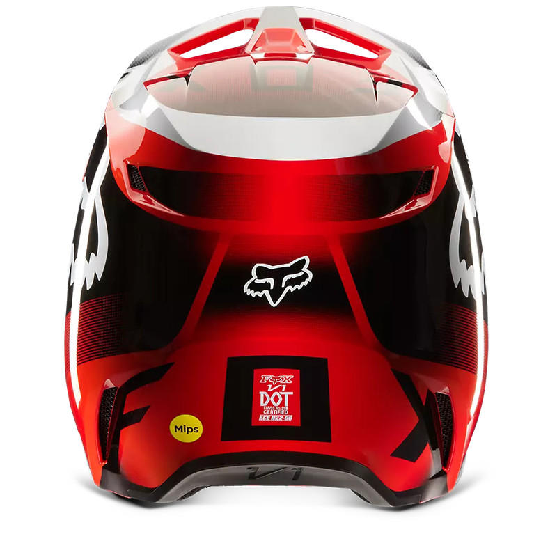 Casco FOX V1 Leed Rojo Fluor6