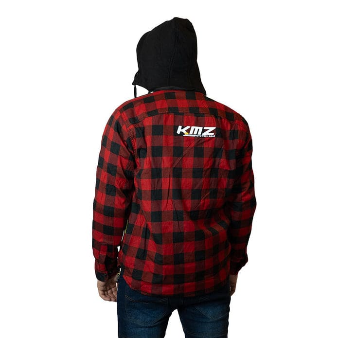 CHAQUETA KMZ FRANNEL ROJO NEGRO 2XL3