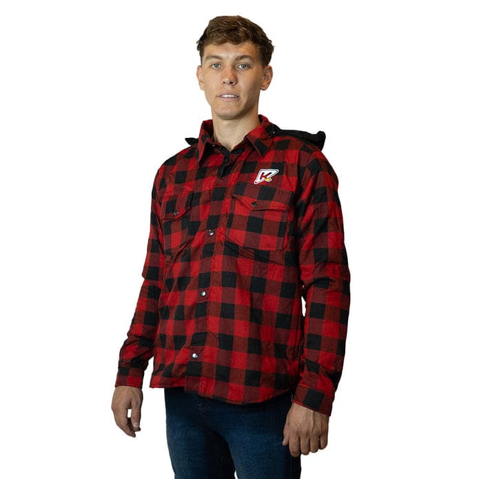 CHAQUETA KMZ FRANNEL ROJO NEGRO 2XL2