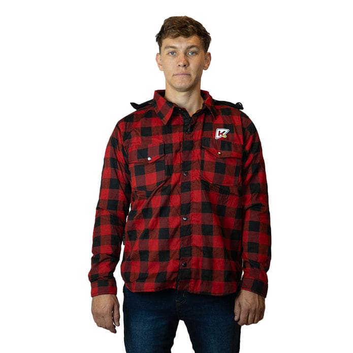 CHAQUETA KMZ FRANNEL ROJO NEGRO 2XL1