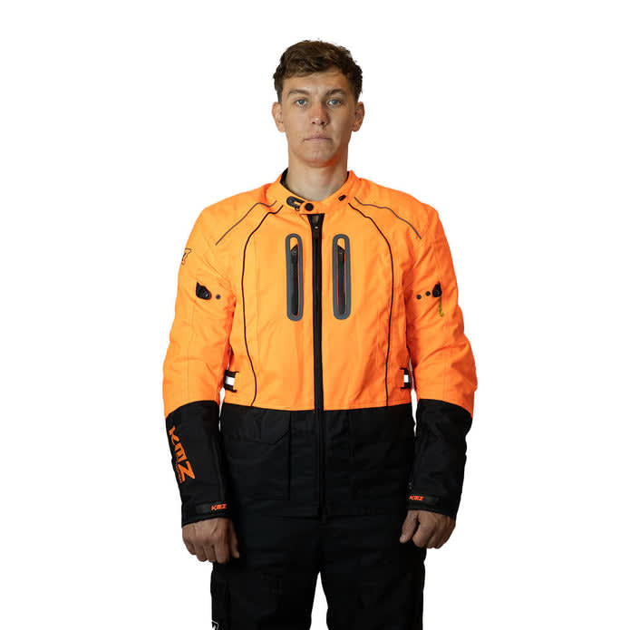 CHAQUETA LARGA KMZ SAVAGE NARANJO M1