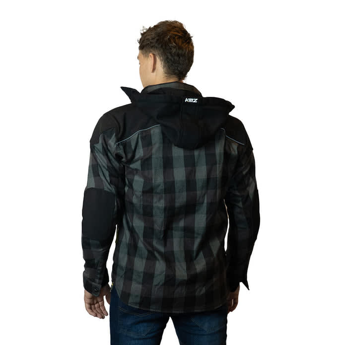 CHAQUETA KMZ FLANNEL OUTRIDER L GRIS2