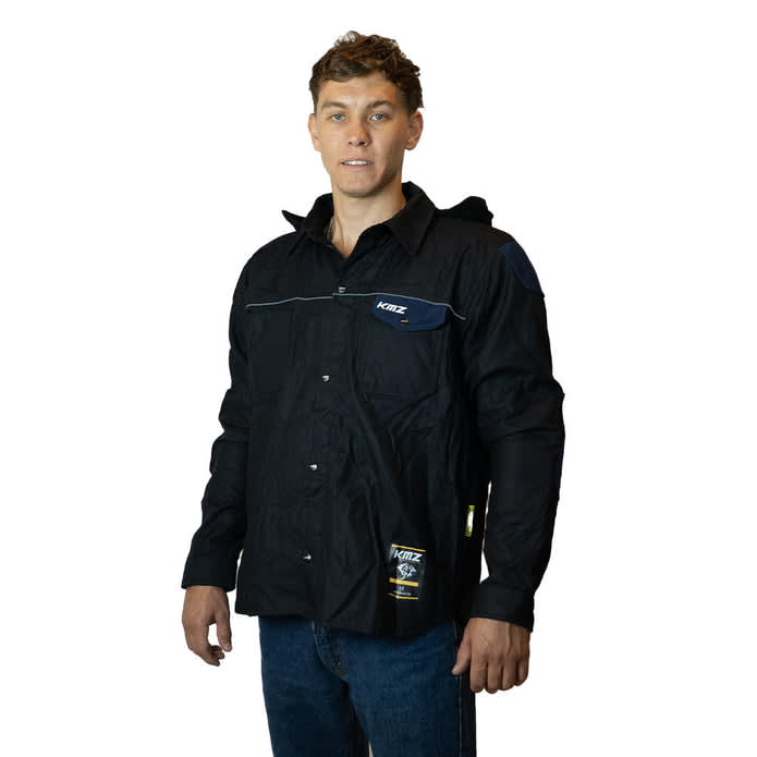 CHAQUETA KMZ FLANNEL STREETFLOW L NEGRO1