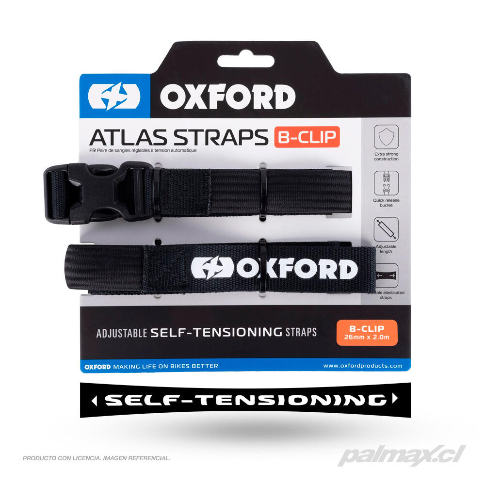 STRAPS OXFORD B-CLIP 26 MM X 2 OM ASPHALT1
