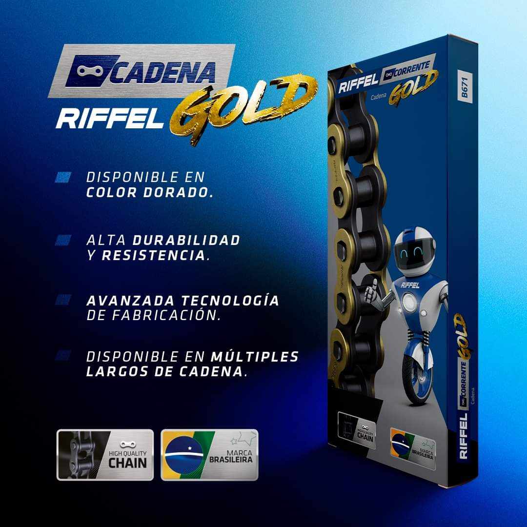 Cadena transmision Riffel 520 o´ring2