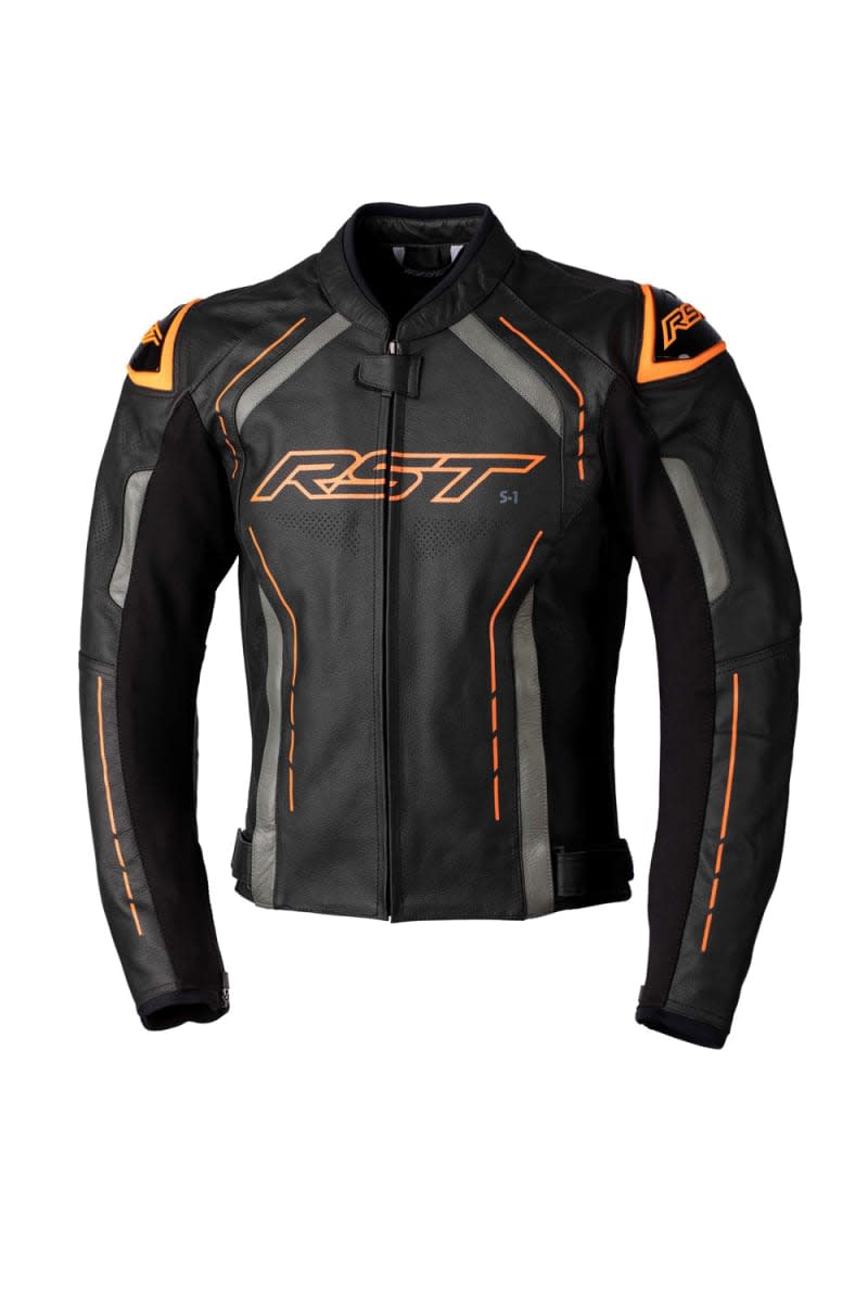 CHAQUETA RST MENS CUERO NARANJA XL1