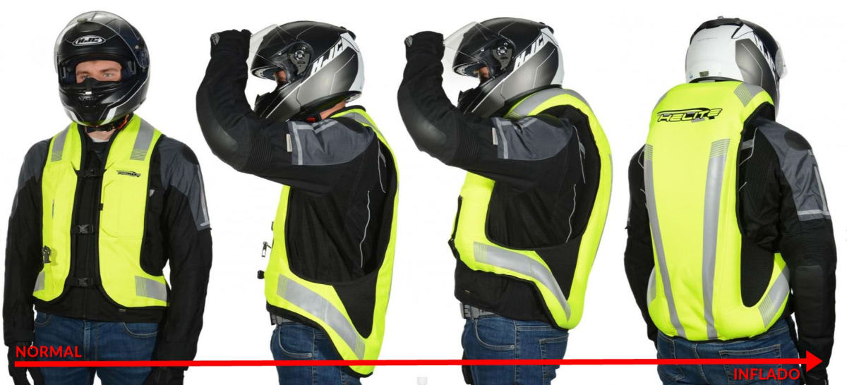 Airbag Helite Turtle II Hivis (fluor) Talla M3