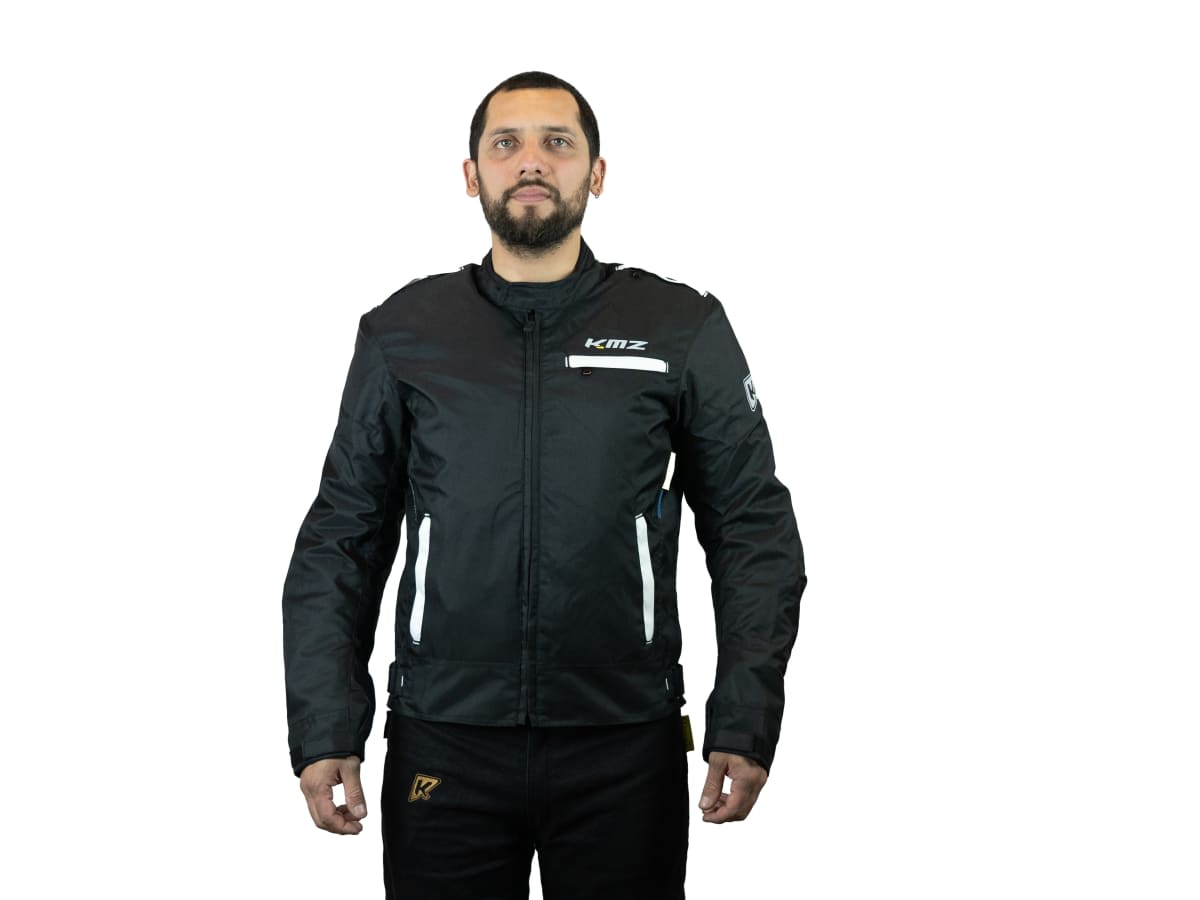 CHAQUETA KMZ JET BLANCO NEGRO XL1