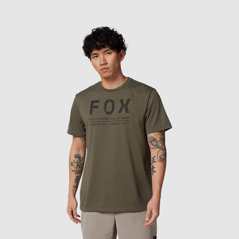 POLERA FOX M/CORTA NON STOP VERDE OLIVA M1