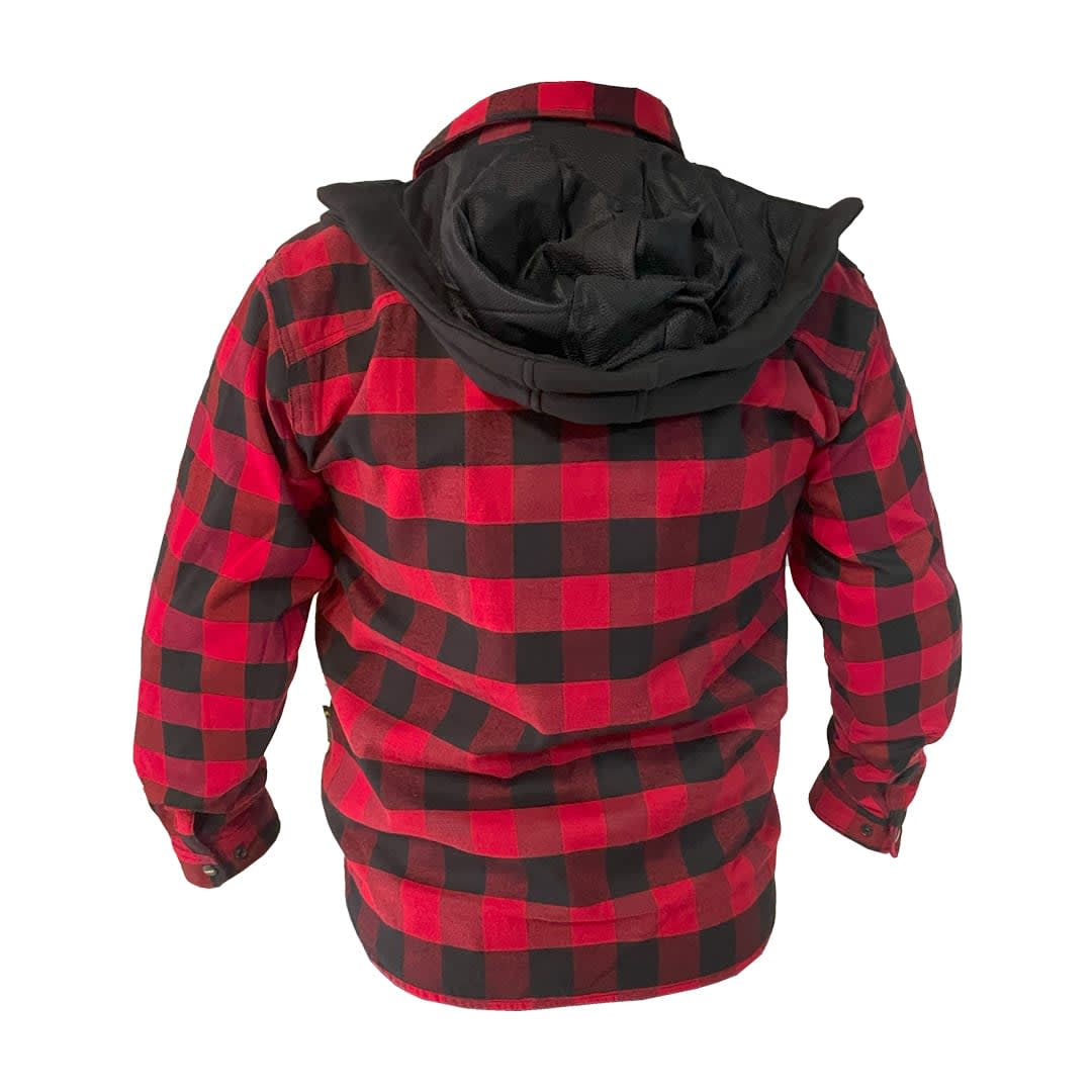 CHAQUETA KMZ MEN FLANNEL ROJO NEGRO M3