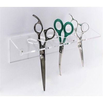 SOPORTE MURAL ACRÍLICO PARA 6 TIJERAS