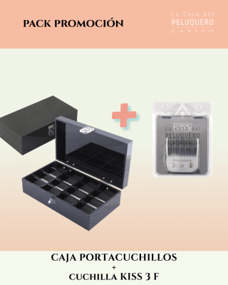 Pack Caja portacuchilla 16 c. AEOLUS + Cuchilla KISS 3 F