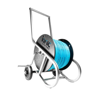 CARRO PORTAMANGUERAS DE ACERO INOXIDABLE CON RUEDAS