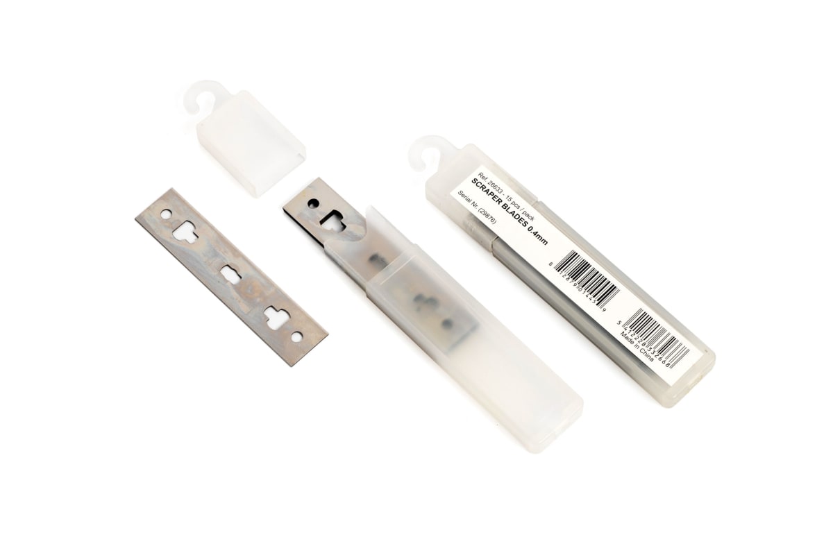 CUCHILLAS PARA MANGO RASPADOR 0,4 MM 0
