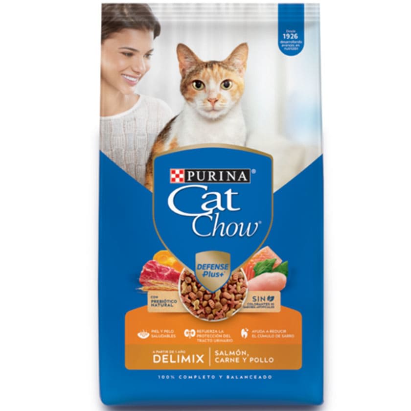 Cat Chow Delimix 19,5kg – Alimento para Gatos Adultos Balanceado y Nutritivo Relleno