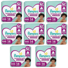 Manga Pampers Premium Care XXG 128 Unidades Precio Chile | Pañales Pampers XXG Pack Ahorro 16x8