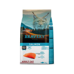 BRAVERY GATO SALMÓN 2KG – ALIMENTO PREMIUM PARA GATOS ADULTOS | GRAIN FREE CHILE