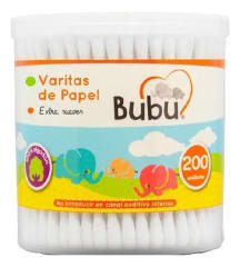 Bubu Cotonitos 200 Unidades Precio Chile | Bastoncillos de Algodón Suaves e Higiénicos