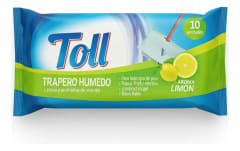 Trapero Húmedo Toll Aroma Limón 10 Unidades Precio Chile | Paños Húmedos para Pisos Limpieza y Frescura