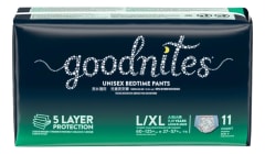 Goodnites Pants 11 Unidades Talla L/XL Precio Chile | Pants Absorbentes Nocturnos Juveniles adulto