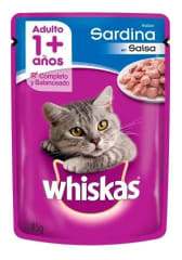 Whiskas Sachet Sardina 85g Precio Chile | Alimento Húmedo Gato Sardina Snack Premium