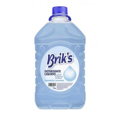 Briks Detergente Celeste 5 Litros Precio Chile | Detergente Líquido Ropa Limpieza Profunda Alto Rendimiento