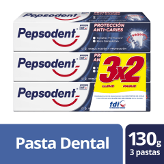 Pepsodent Pasta de Dientes 130g 3 Pack Precio Chile | Pasta Dental Protección Anticaries Familiar