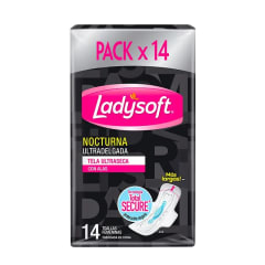Ladysoft Nocturna 14 Unidades Precio Chile | Toallas Higiénicas Nocturnas Máxima Protección