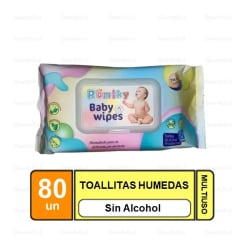 Romiky Toallas Húmedas 80 Unidades Precio Chile | Toallitas Húmedas Bebé Suaves