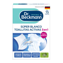Dr. Beckmann Súper Blanco Toallitas Activas Precio Chile | Toallitas Blanqueadoras Ropa