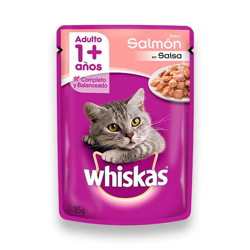 Whiskas Gato Salmón Premio 85g Precio Chile | Snack Gato Salmón Sachet Alimento Húmedo1