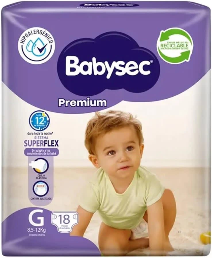 Babysec Premium M 20 Unidades Precio Chile | Pañales Desechables Talla M Suaves, Cómodos y Absorbentes1