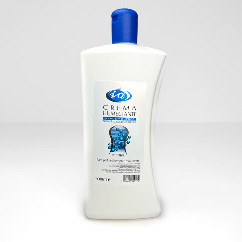IO Crema Manos y Cuerpo Azul 1 Litro Precio Chile | Crema Hidratante Corporal y Manos Piel Suave2