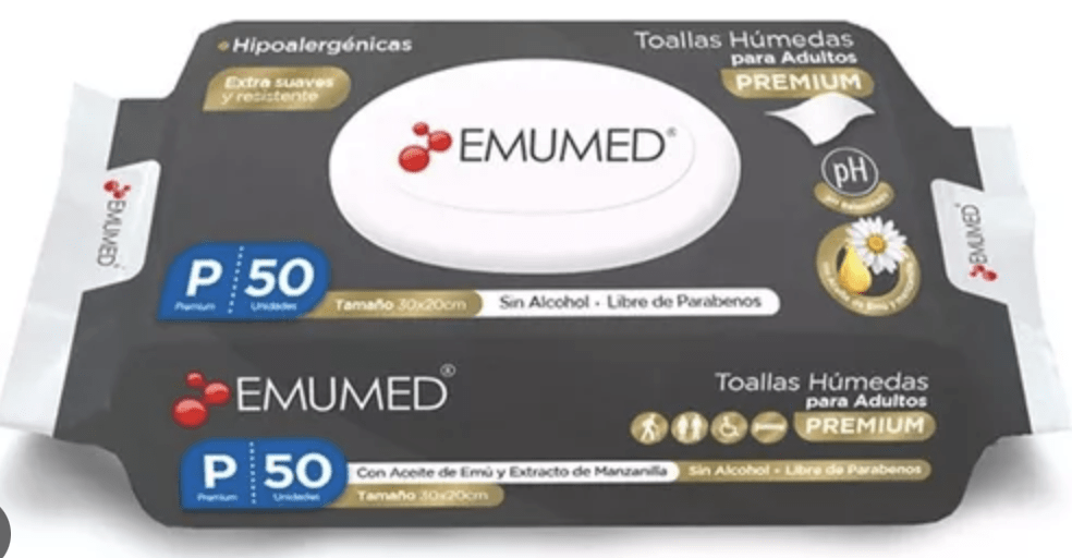 Toallas Húmedas Adulto Hemumed 50 Unidades Precio Chile | Toallitas Higiene Adulto1