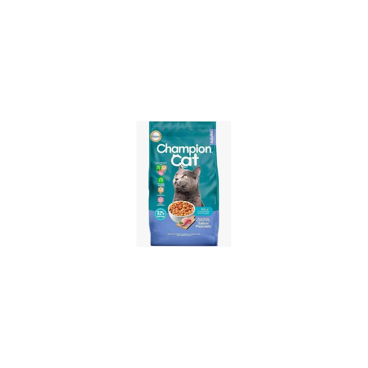 CHAMPION CAT PESCADO 20KG – ALIMENTO PARA GATOS ADULTOS | FORMATO AHORRO CHILE1