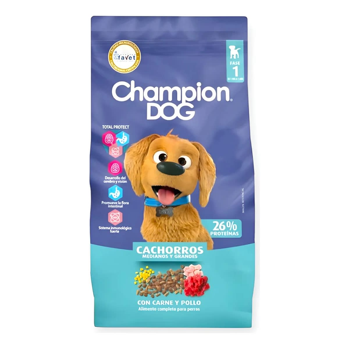 CHAMPION DOG CACHORRO 18KG – ALIMENTO PARA PERROS CACHORROS | CRECIMIENTO SALUDABLE CHILE1