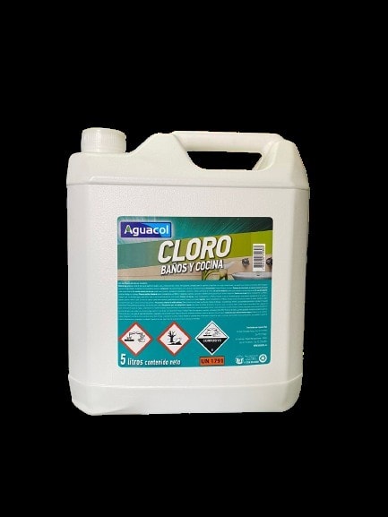 Cloro Doña Rosa Aguacol 5L Precio Chile | Cloro Líquido Desinfectante Multiuso HOGAR PATIO1
