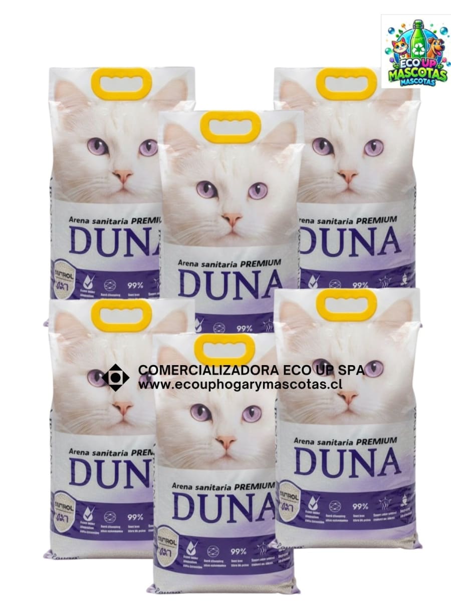Manga Arena Sanitaria Duna 24kg 6x4kg Precio Chile | Arena para Gatos Pack Ahorro Alta Absorción1