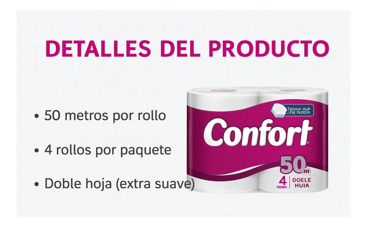 Papel Higiénico Confort 50 Metros Manga 32 Rollos Precio Chile | Pack Ahorro Rendidor2